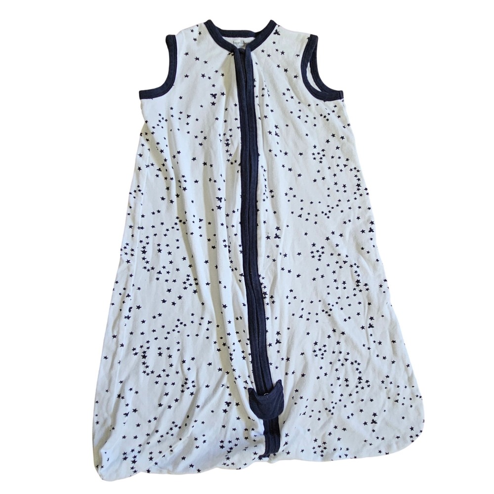 Burt's Bees Baby Beekeeper‎ Sleep Sack Medium 6-12M Organic Cotton Navy Stars
